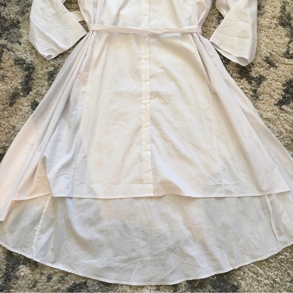 Elegant White Shirt Dress Size L - Picture 4 of 7